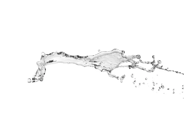 Respingo Água Isolado Branco — Fotografia de Stock
