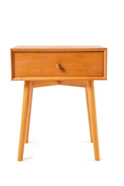 modern masa üzerinde beyaz izole