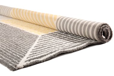 Beyaz arkaplanda modern halı