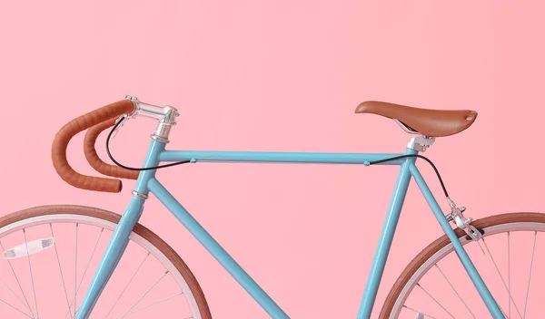 Modern Bicycle Pink Background — Stock Photo, Image