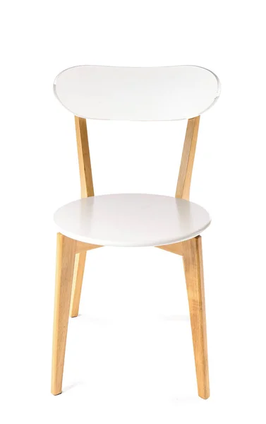 Modern Sandalye Üzerinde Beyaz Izole — Stok fotoğraf