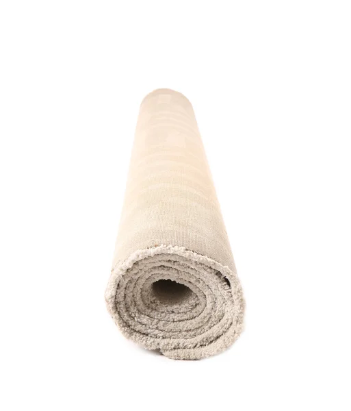 Modern Rolled Carpet White Background — Stock Photo, Image