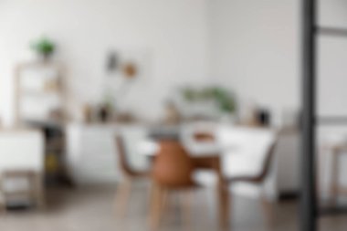 Mutfağın içi, bulanık görüş.