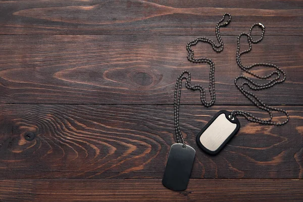 Wooden military shop dog tags