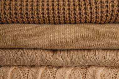 Arkaplan olarak moda süveter yığını