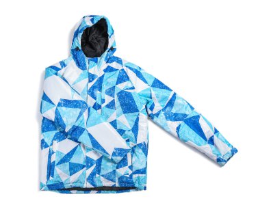 Beyaz arka planda şık erkek ceketi