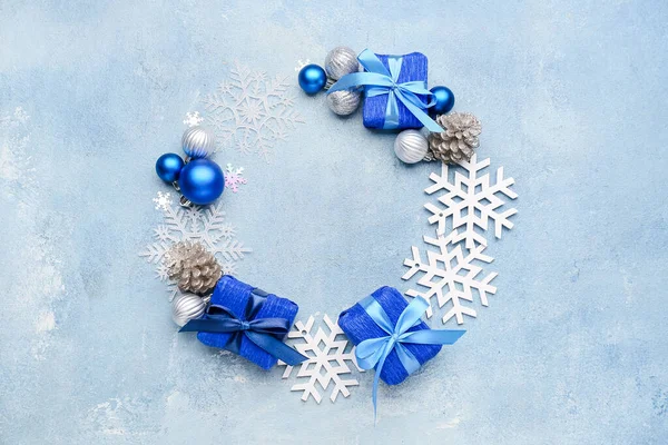 아름다운 크리스마스 과푸른 장식으로 — 스톡 사진