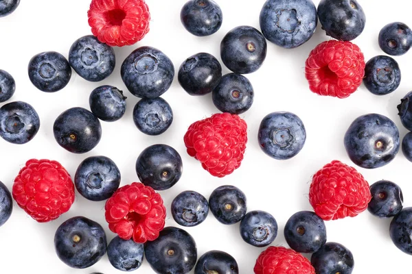 Tasty Ripe Berries White Background — Stock Photo, Image