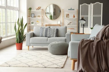 Çağdaş mutfağı olan stüdyo daire