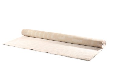 Beyaz arkaplanda modern halı