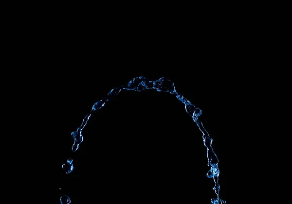 Splash Water Black Background — Stock Photo, Image