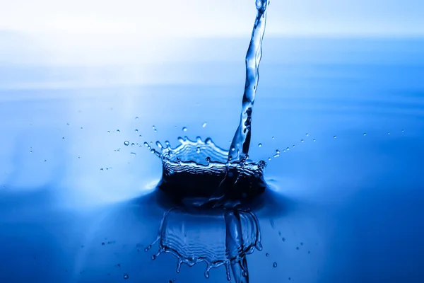 Splash Water Blue Background — Stock Photo, Image