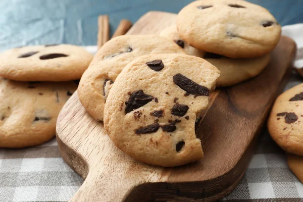 Board Tasty Homemade Cookies Table Closeup — Stock Photo, Image