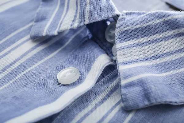 Botón Camisa Color Elegante Primer Plano —  Fotos de Stock