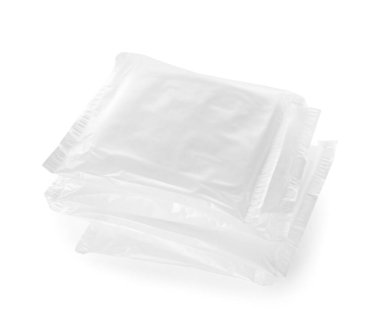 Beyaz arkaplanda izole edilmiş adet pedleri