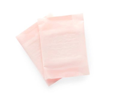 Beyaz arkaplanda izole edilmiş adet pedleri