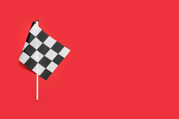 Σημαία Racing Φόντο Χρώματος Κορυφαία Προβολή — Φωτογραφία Αρχείου