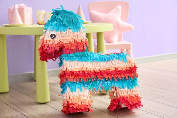 Pinata Mexicana Forma Cavalo Quarto Das Crianças — Fotografia de Stock