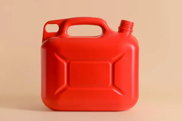 Plastic Jerrycan Color Background — Stock Photo, Image