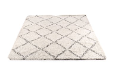 Beyaz arkaplanda modern halı