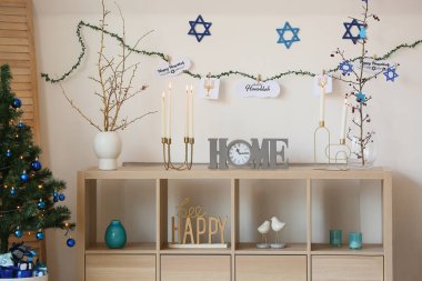 Hanuka kutlaması için çok güzel dekorasyonlar.