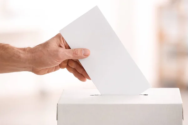 Ψηφίστε Νέο Κοντά Στην Κάλπη — Φωτογραφία Αρχείου
