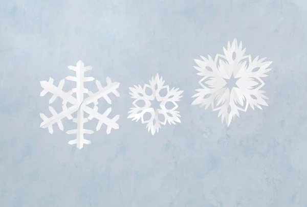 Christmas Snowflakes Light Background — Stock Photo, Image