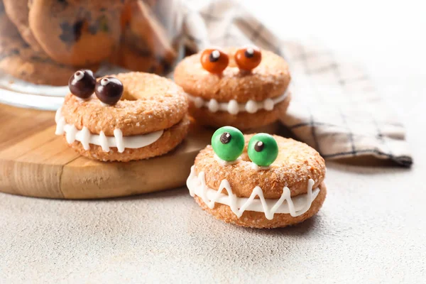Funny Cookies Halloween Table — Stock Photo, Image