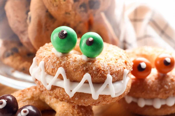 Funny Cookies Halloween Closeup — Stock Photo, Image