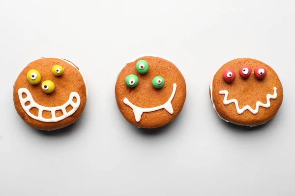 Funny Cookies Light Background — Stock Photo, Image
