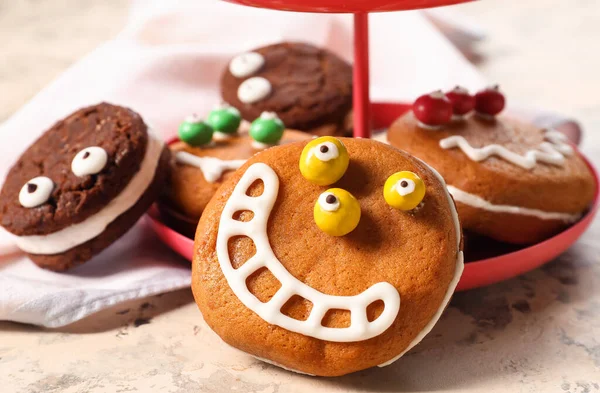 Funny Cookies Table Closeup — Stock Photo, Image