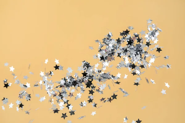 Mooie Confetti Beige Achtergrond — Stockfoto