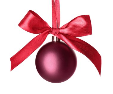 Beyaz arkaplanda parlak bir Noel balosu