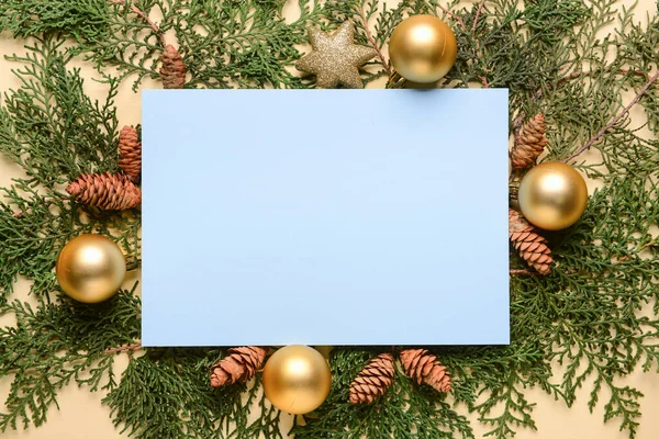 배경의 카드와 크리스마스 — 스톡 사진