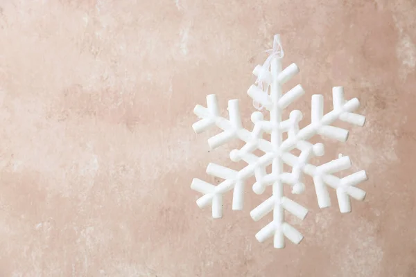 Beautiful White Snowflake Grunge Background — Stock Photo, Image