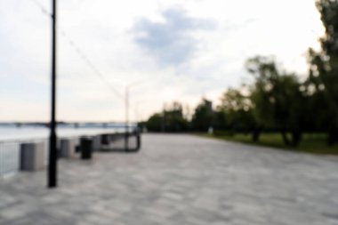 Şehirdeki güzel setin bulanık manzarası