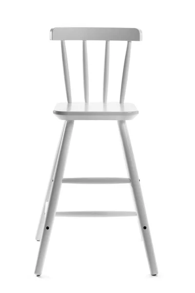 Wysokie Krzesło Białym Tle — Zdjęcie stockowe