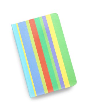 Beyaz arkaplanda renkli dizüstü bilgisayar