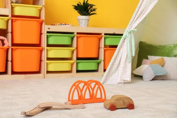Toys Stylish Interior Modern Children Room — Stock Photo, Image