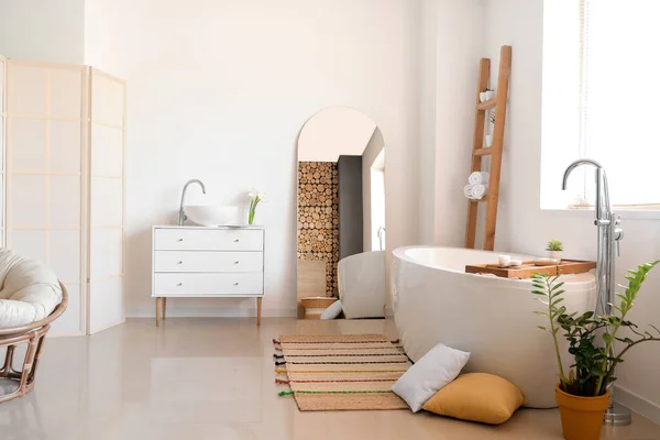 Interior Light Bathroom Mirror — Stock Photo, Image