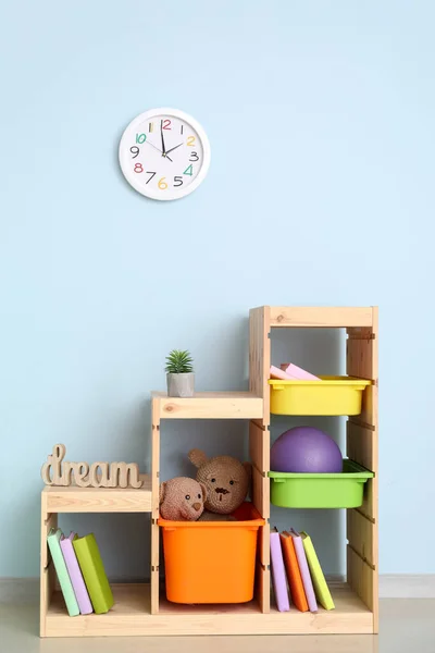 Rack Toys Children Room — Stock Photo, Image