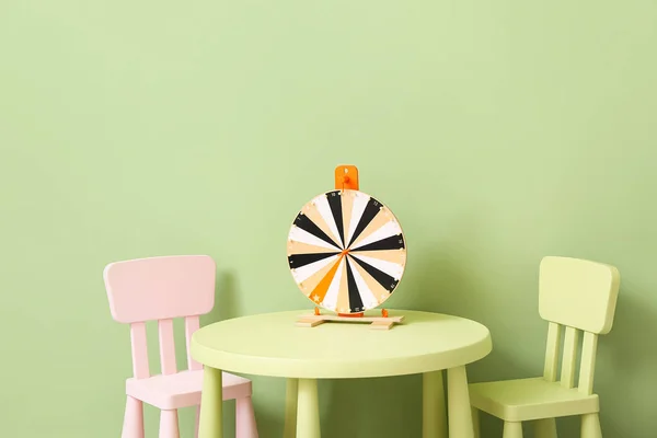 Table Chairs Toy Color Wall — Stock Photo, Image