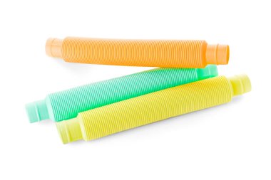 Beyaz arka planda farklı pop tüpleri