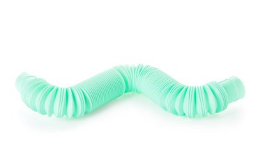 Beyaz arkaplanda yeşil pop tüpü