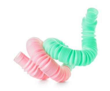 Beyaz arka planda farklı pop tüpleri