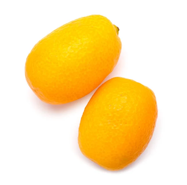 Tasty Kumquat Fruits White Background — Foto Stock