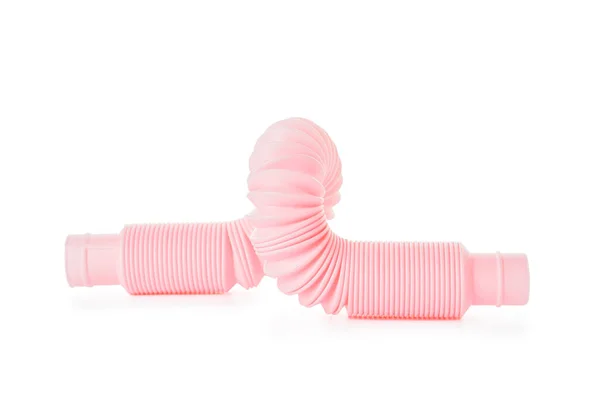 Pink Pop Tube Witte Achtergrond — Stockfoto
