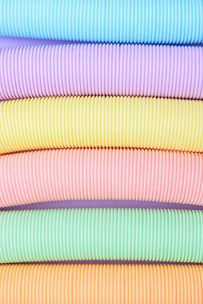 Tekstur Dari Berbagai Warna Warni Pop Tubes Closeup — Stok Foto