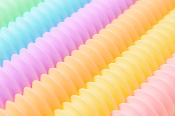 Texture Different Colorful Pop Tubes Closeup — Stock Photo, Image