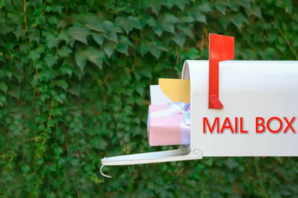 Mail Box Gift Letters Outdoors — Foto Stock